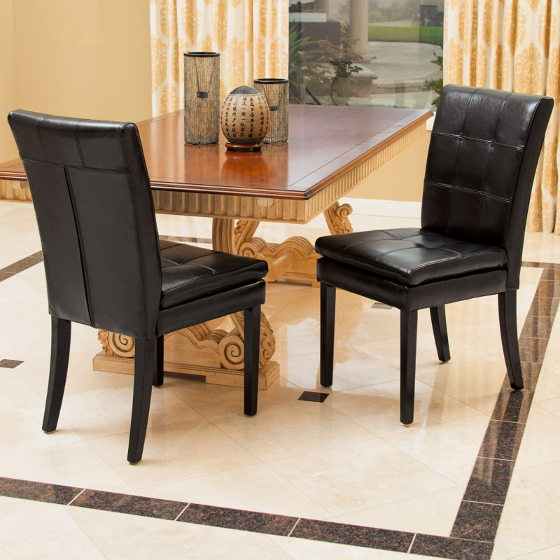 Home Loft Concepts Grace Genuine Leather Upholstered Dining Chair